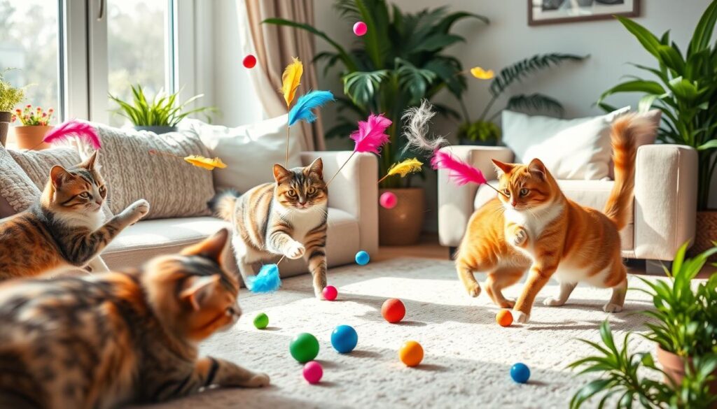 interactive cat playtime